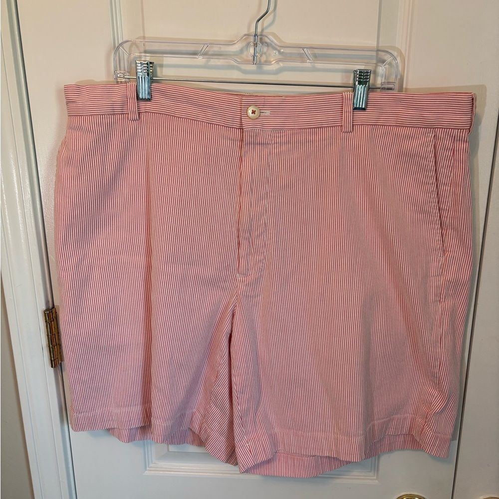 Southern Tide Seersucker Shorts Red Stripe Men’s Size 40